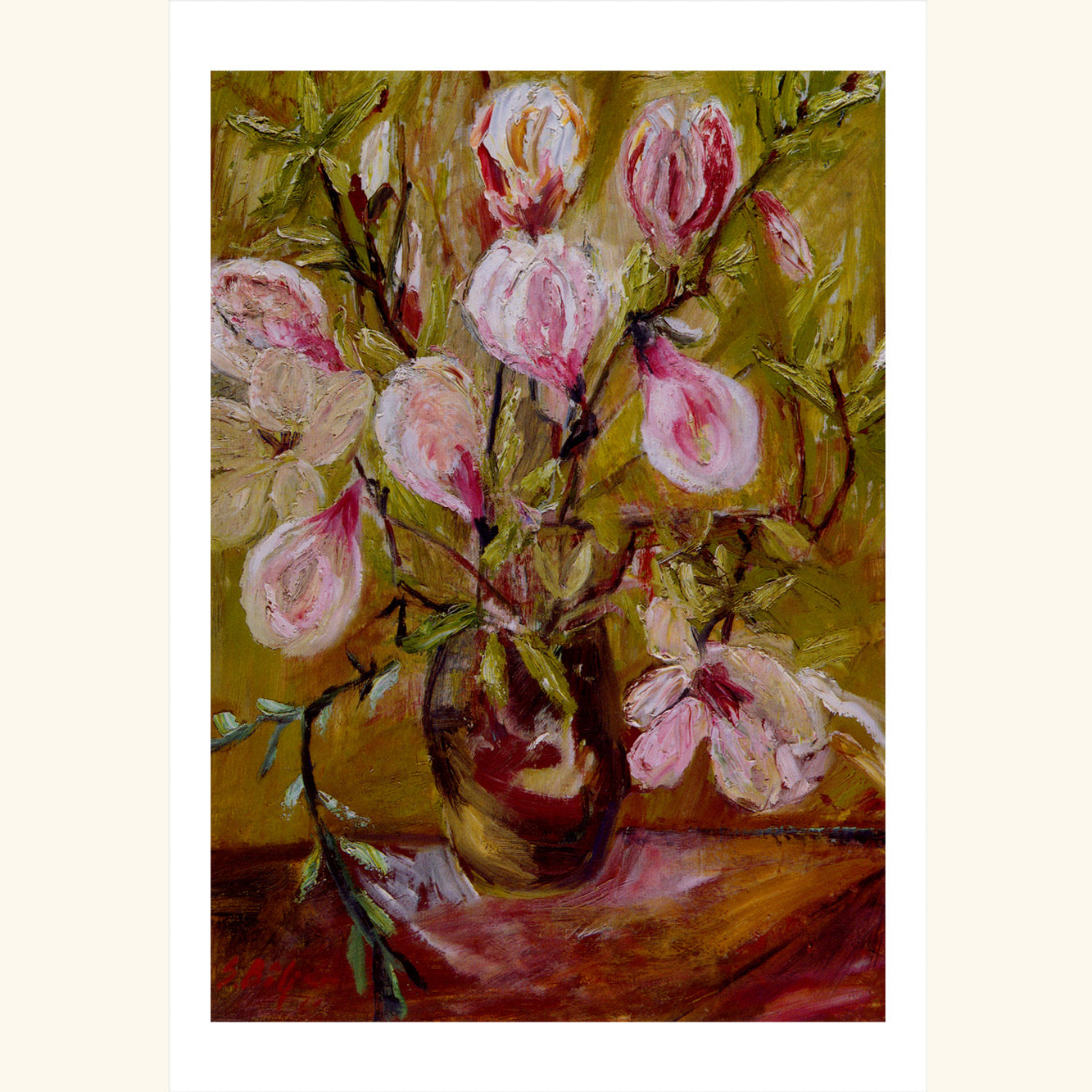 Sophie Bötjer-Mallet - Magnolien - gr.Klappkarte 11-107