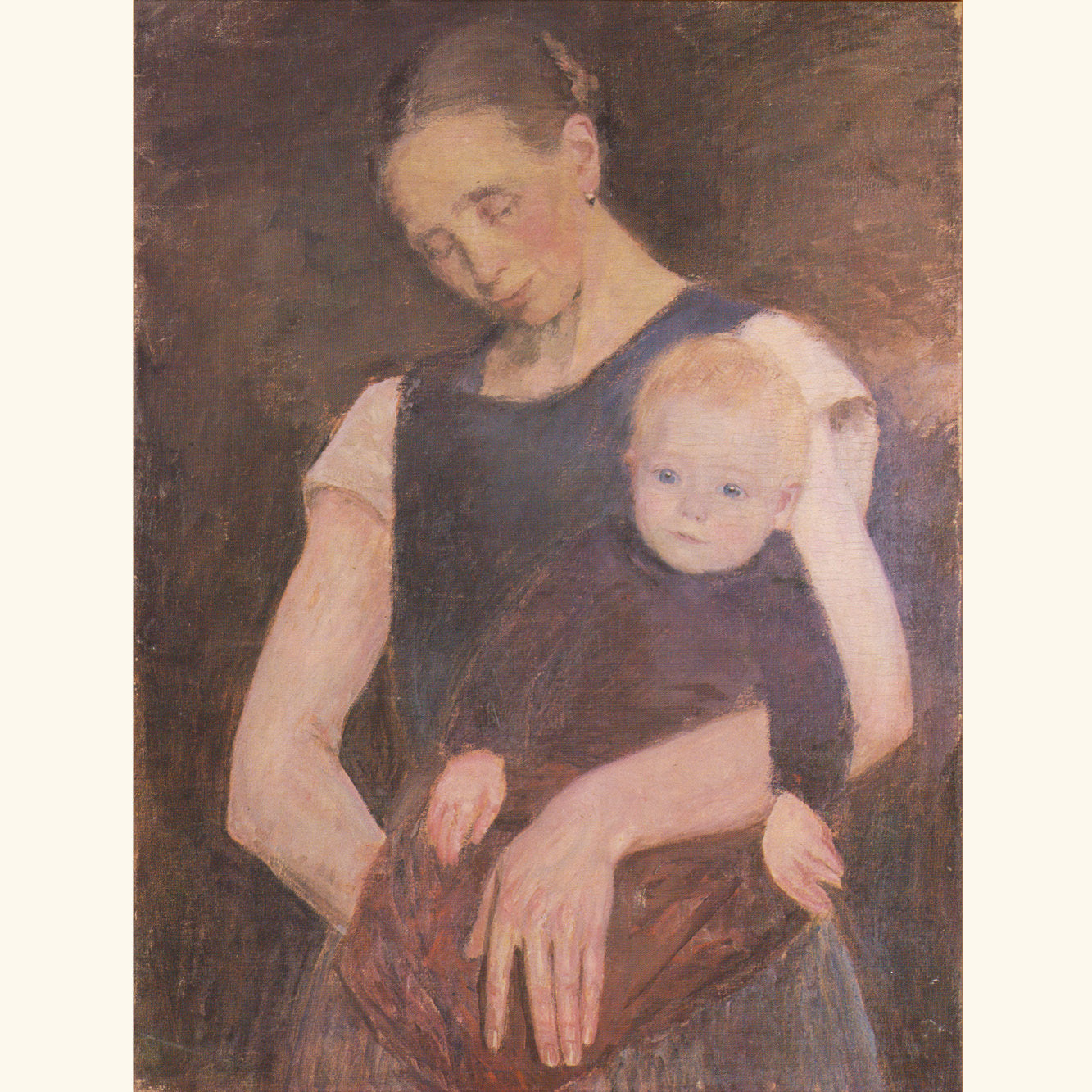 Fritz Mackensen - Müde Moorbäuerin mit Kind - kl.Druck 115