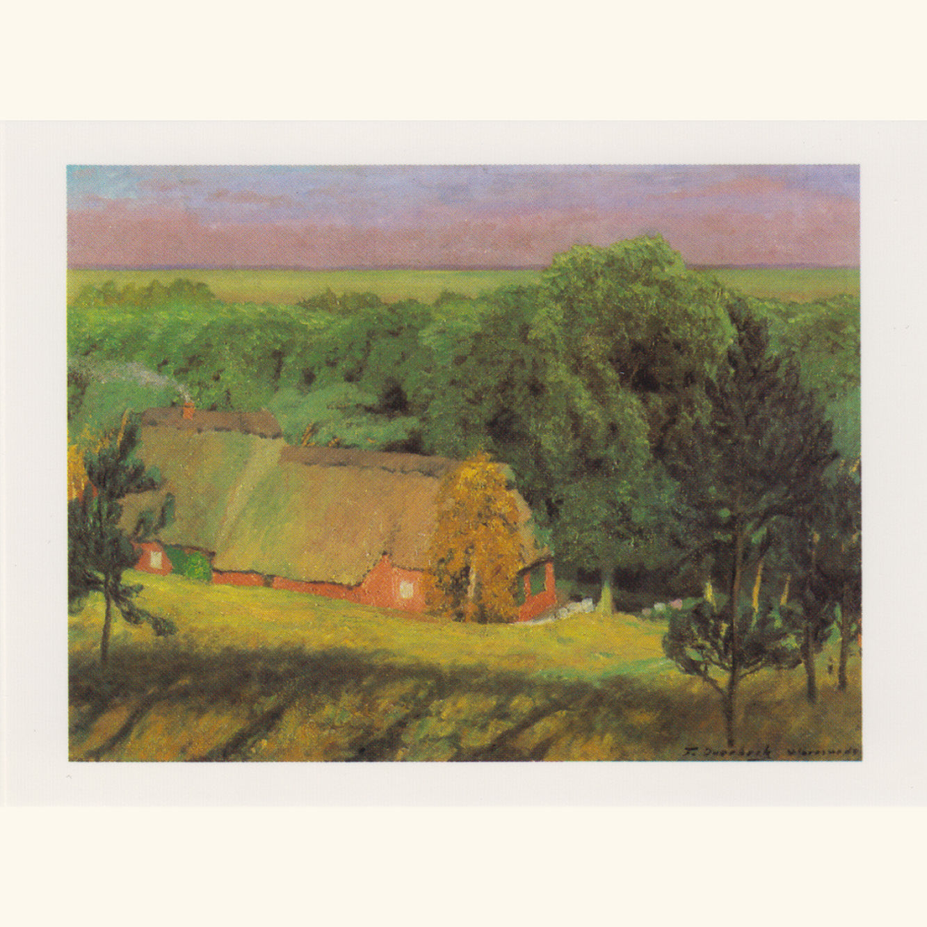 Fritz Overbeck - Die alte Schmiede - kl.Klappkarte 13-16