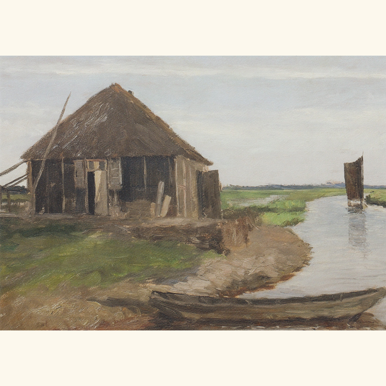 Fritz Mackensen - Hütte an der Hamme - Postkarte 137