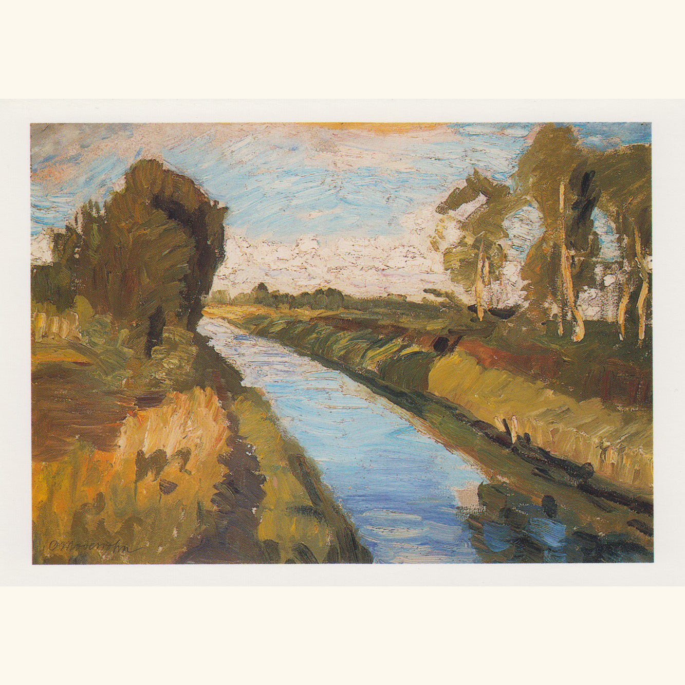 Otto Modersohn - Sommerlicher Moorgraben - Postkarte 140