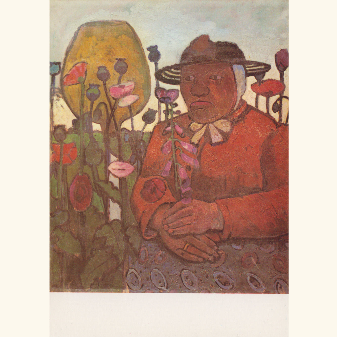 Paula Modersohn-Becker - Die alte Armenhäuslerin im Garten - Postkarte 167