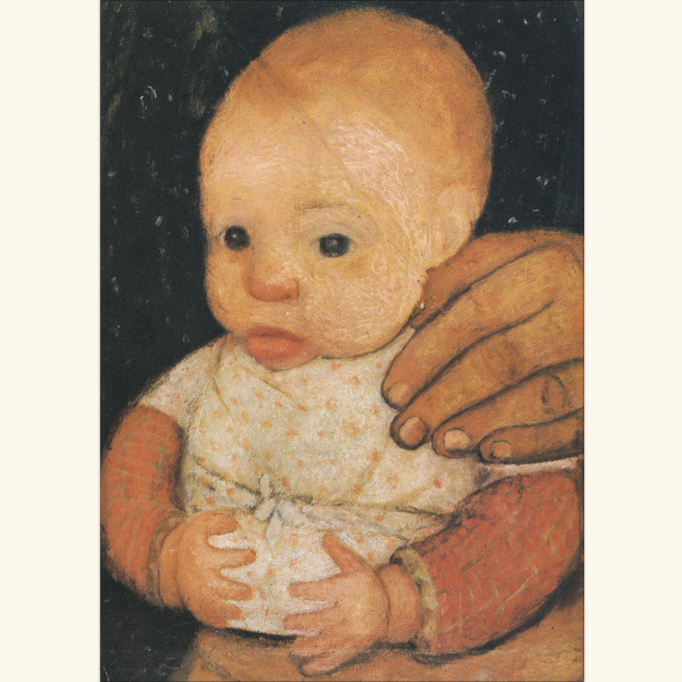 Paula Modersohn-Becker - Säugling mit der Hand der Mutter - Postkarte 178