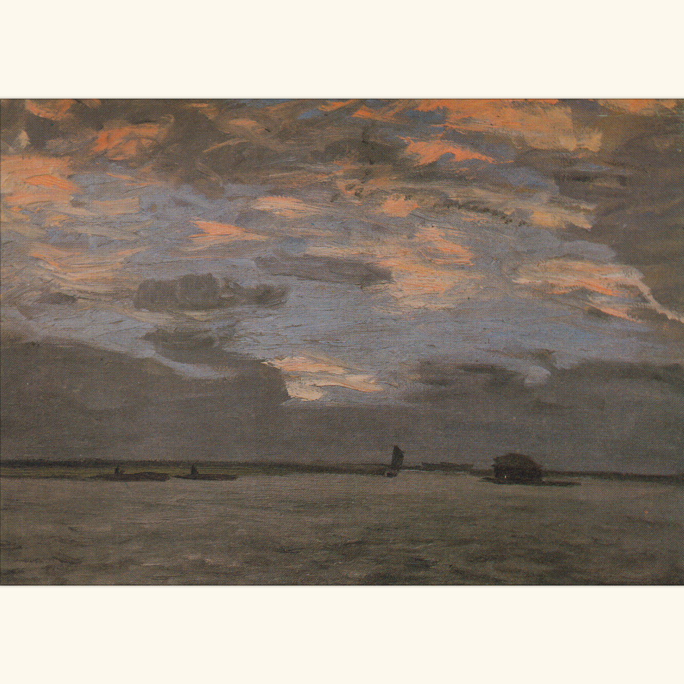 Hans am Ende - Hochwasser an der Hamme - Postkarte 183