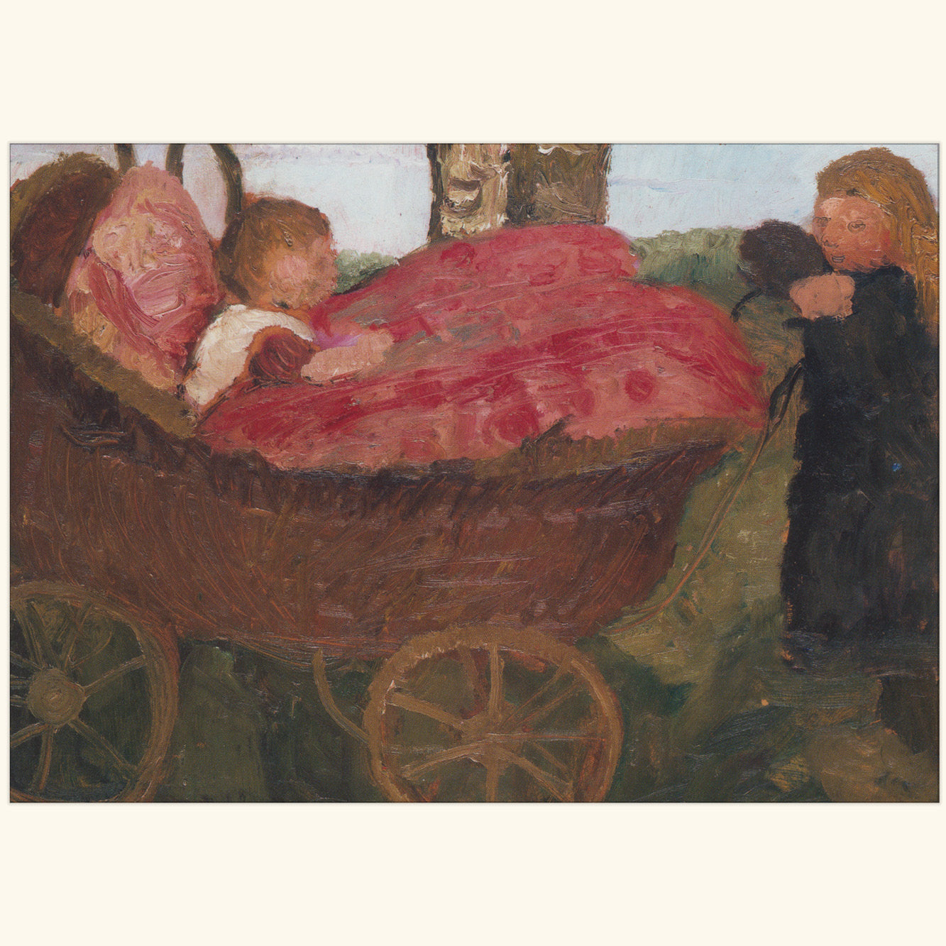 Paula Modersohn-Becker - Der Kinderwagen - gr.Druck 215B