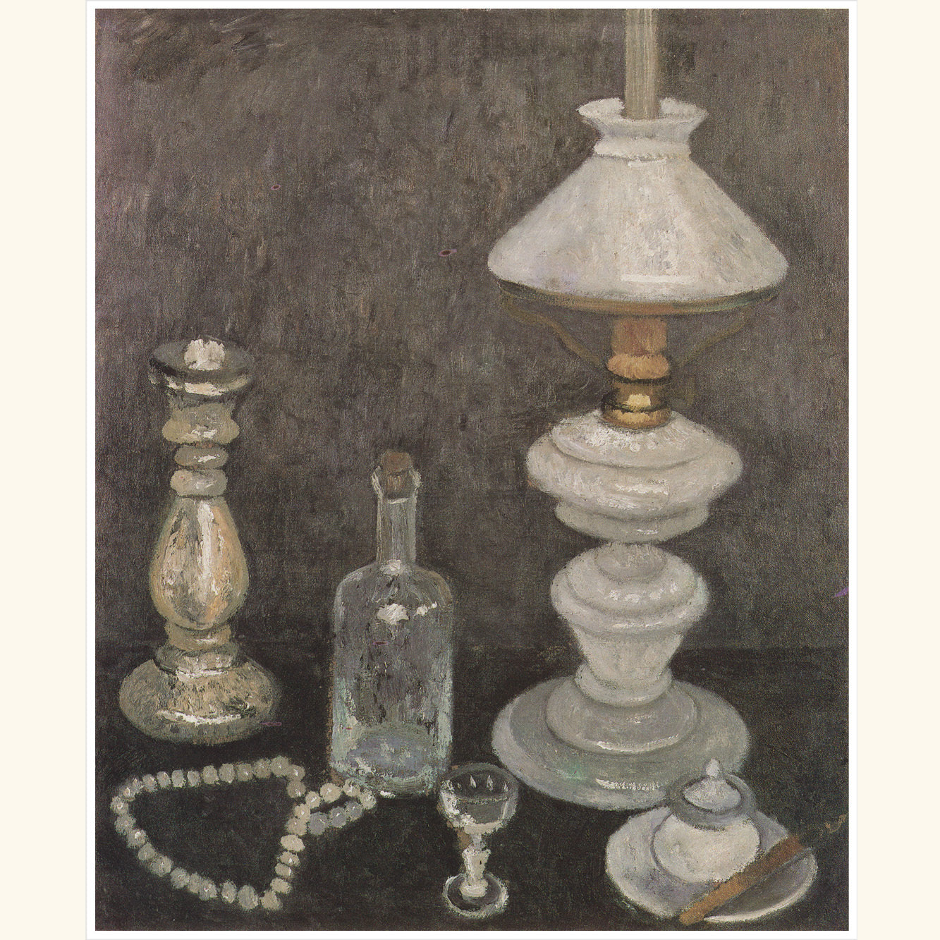 Paula Modersohn-Becker - Stilleben mit weißer Lampe - kl.Druck 432