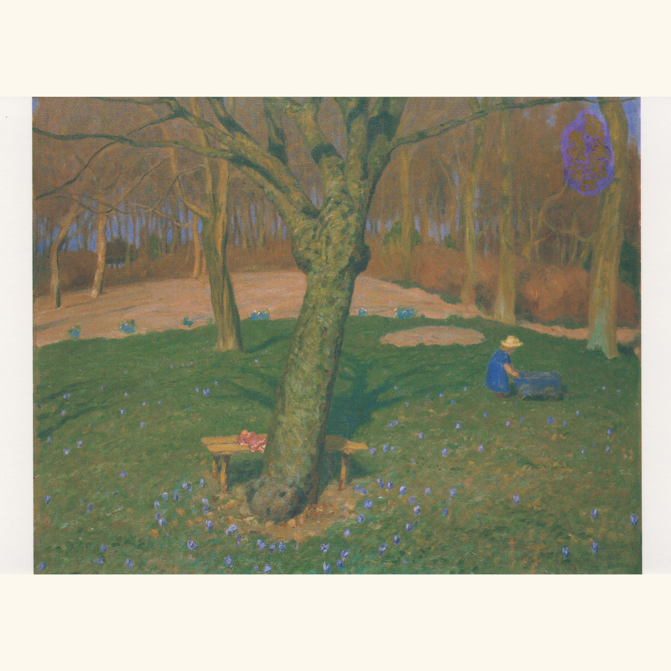 Fritz Overbeck - Frühling im Garten - Postkarte 516