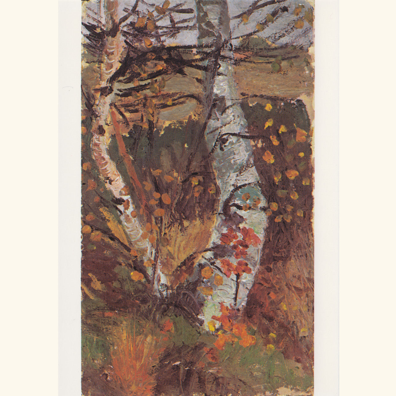 Paula Modersohn-Becker - Birken im Herbst - Postkarte 527