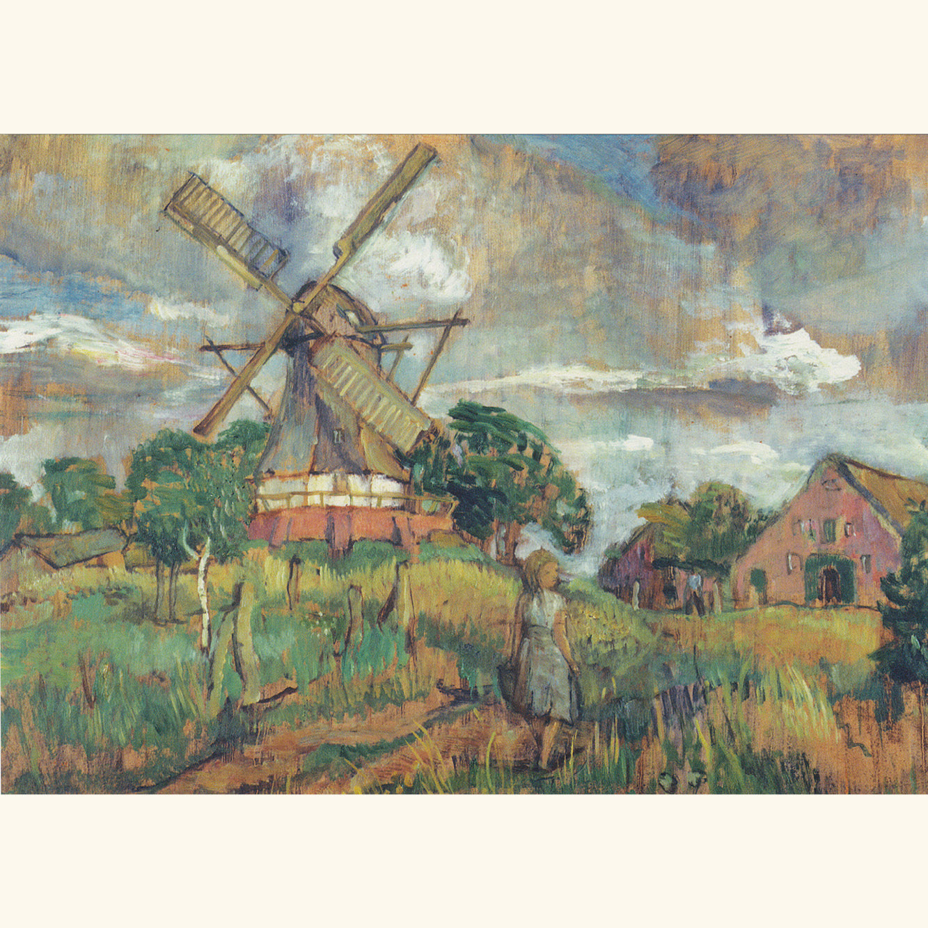 Lisel Oppel - Worpsweder Mühle - Postkarte 65