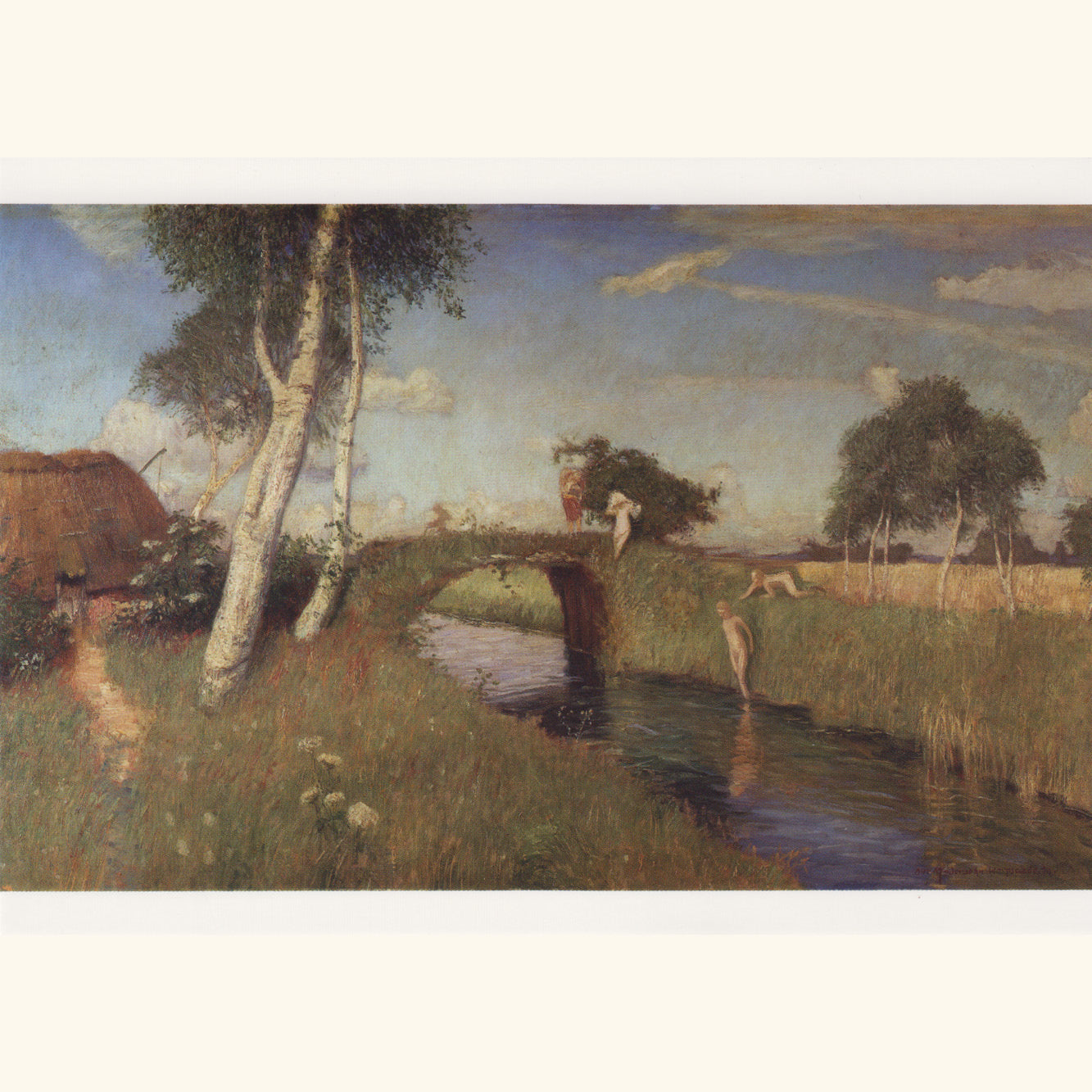 Otto Modersohn - Sommer am Moorkanal - Postkarte 658