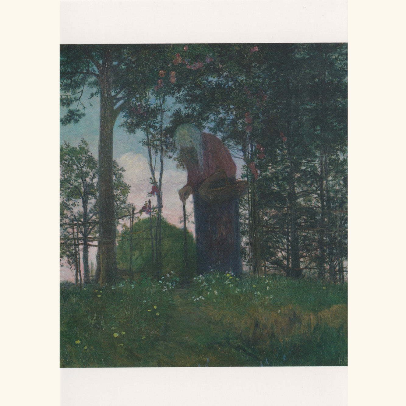 Heinrich Vogeler - Kräuterhexe - Postkarte 666
