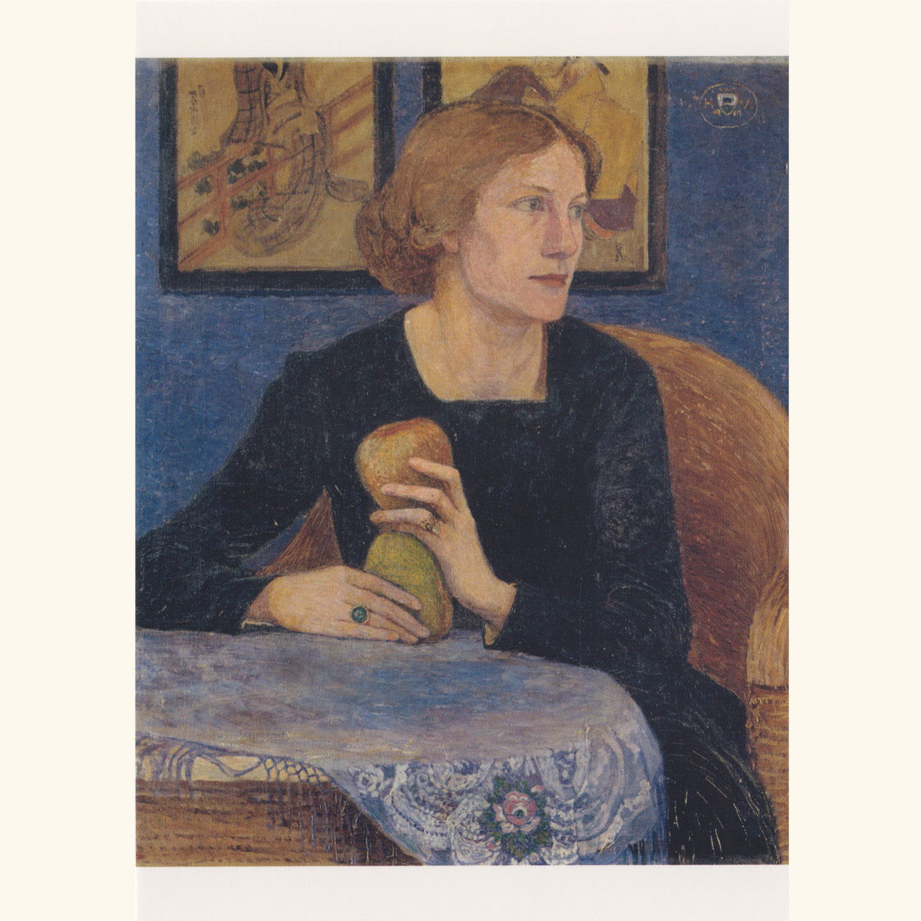 Heinrich Vogeler - Portrait Martha Vogeler - Postkarte 674