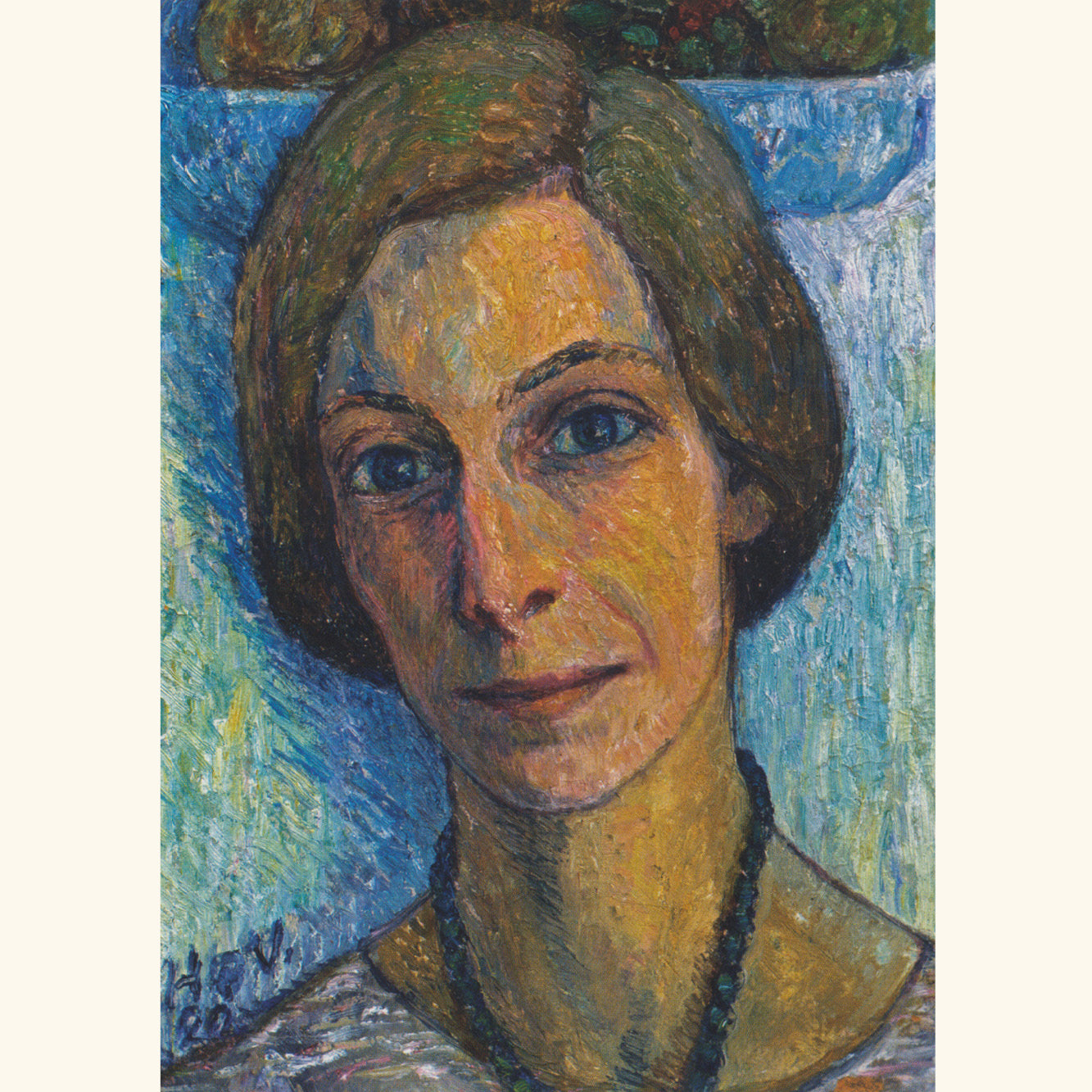 Heinrich Vogeler - Portrait Sonja Marchlewska - Postkarte 682