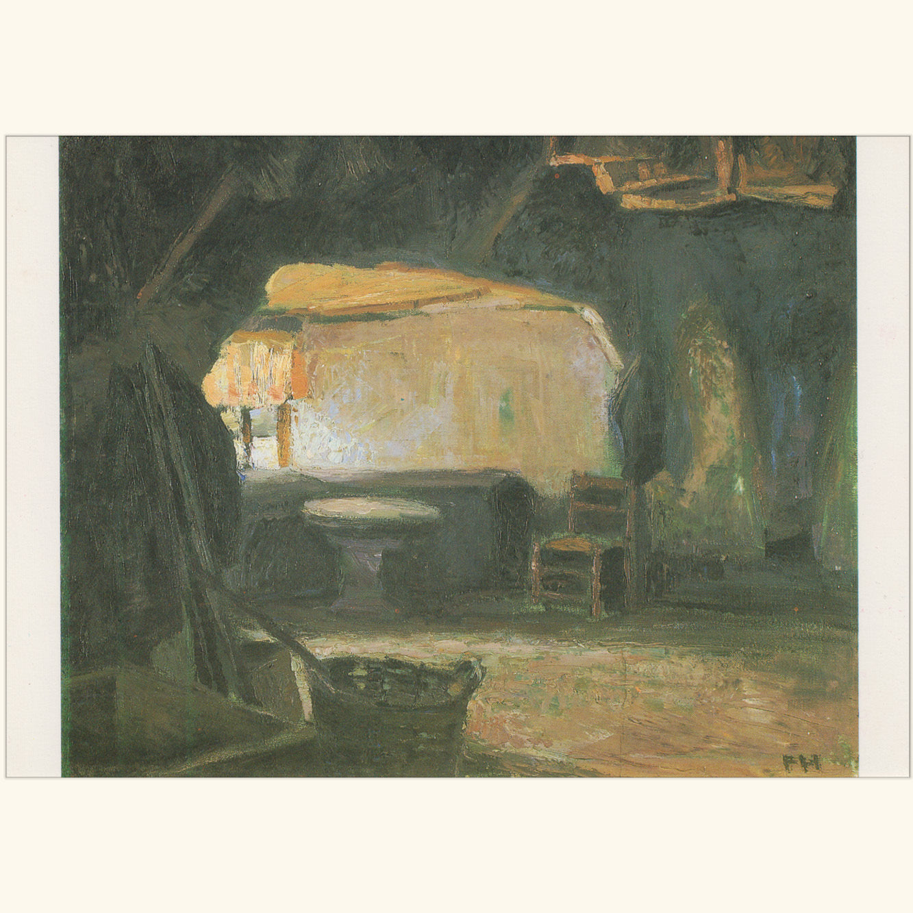 Franz Hermann - „In einer alten Bauernkate” - Postkarte 708