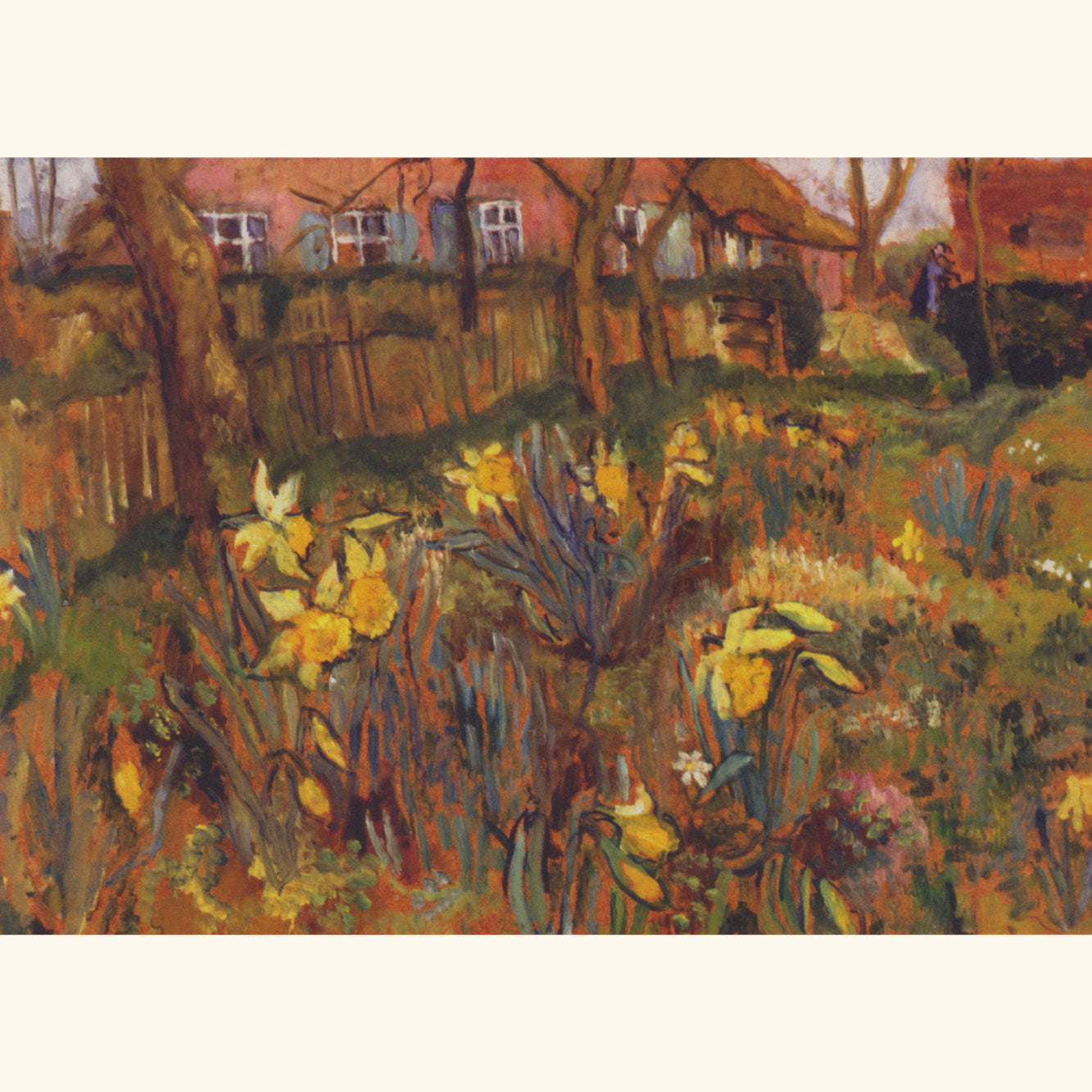 Lisel Oppel - Osterblumen vor Bauernhaus - Postkarte 767