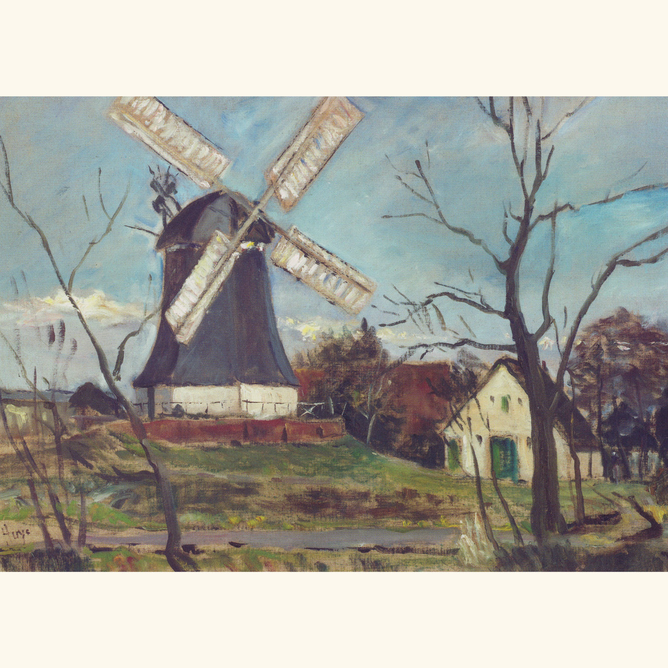 Bernhard Huys - Die Worpsweder Mühle - Postkarte 88