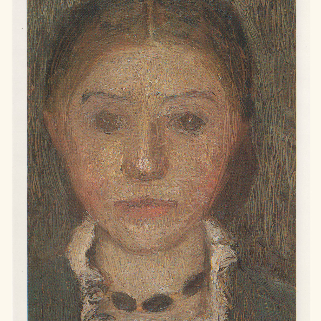 Paula Modersohn-Becker - Selbstbildnis mit Kette - Postkarte 97