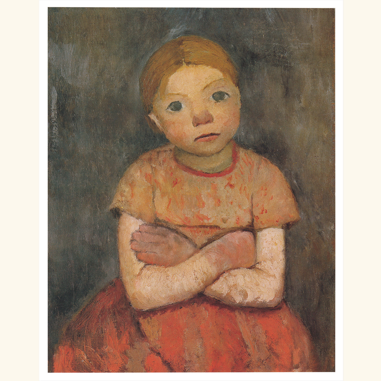 Paula Modersohn-Becker - Mädchen mit verschränkten Armen - kl.Druck 107