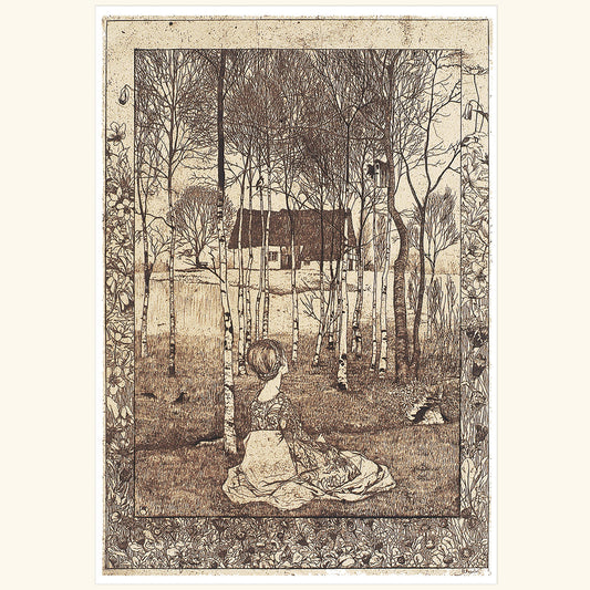 Heinrich Vogeler - Frühling - gr.Klappkarte 11-117