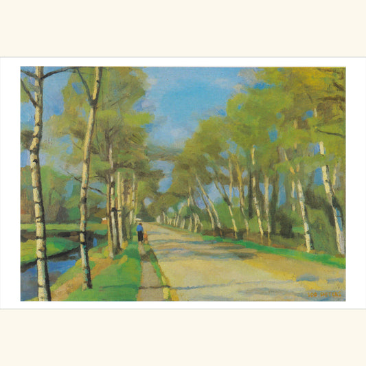 Udo Peters - Birkenweg im Mai - gr. Klappkarte 12-001