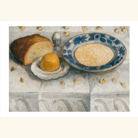 Paula Modersohn-Becker - Stillleben mit Milchsatte - gr.Klappkarte 12-005