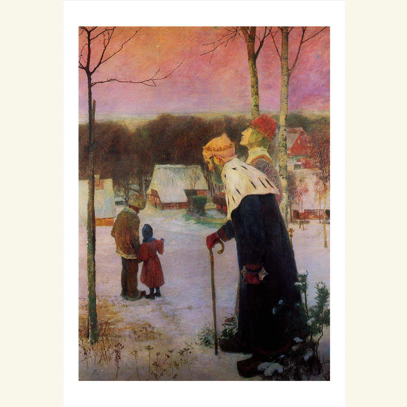 Heinrich Vogeler - Die heiligen Drei Könige - gr.Klappkarte 12-022