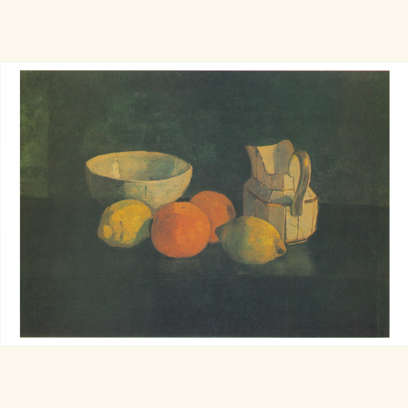 Paula Modersohn-Becker  - Stilleben mit Milchkännchen und Apfelsinen - gr.Klappkarte 12-040