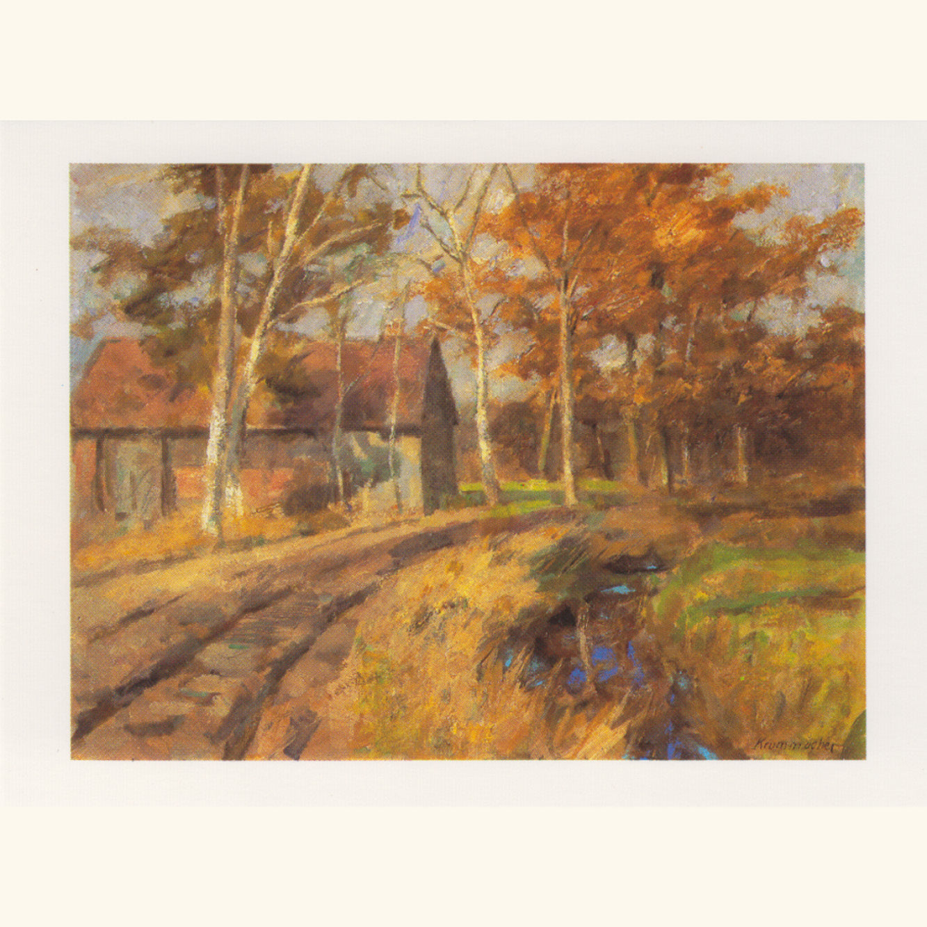Karl Krummacher - Sonniger Herbsttag - kl.Klappkarte 13-25