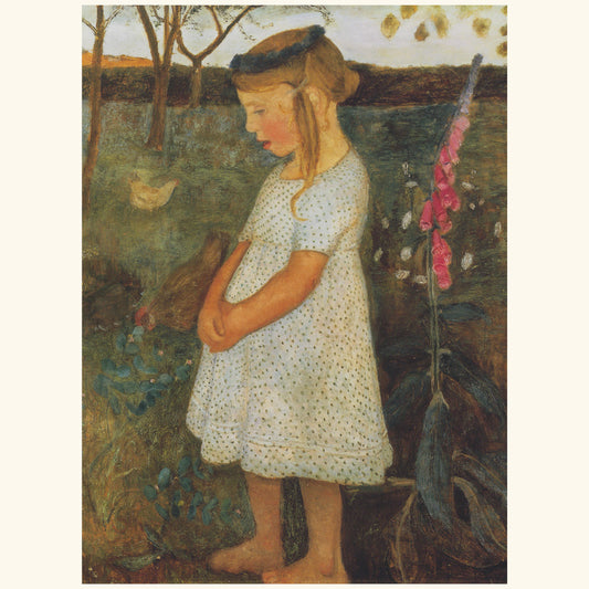 Paula Modersohn-Becker - Elsbeth im Garten - kl. Klappkarte 13-29