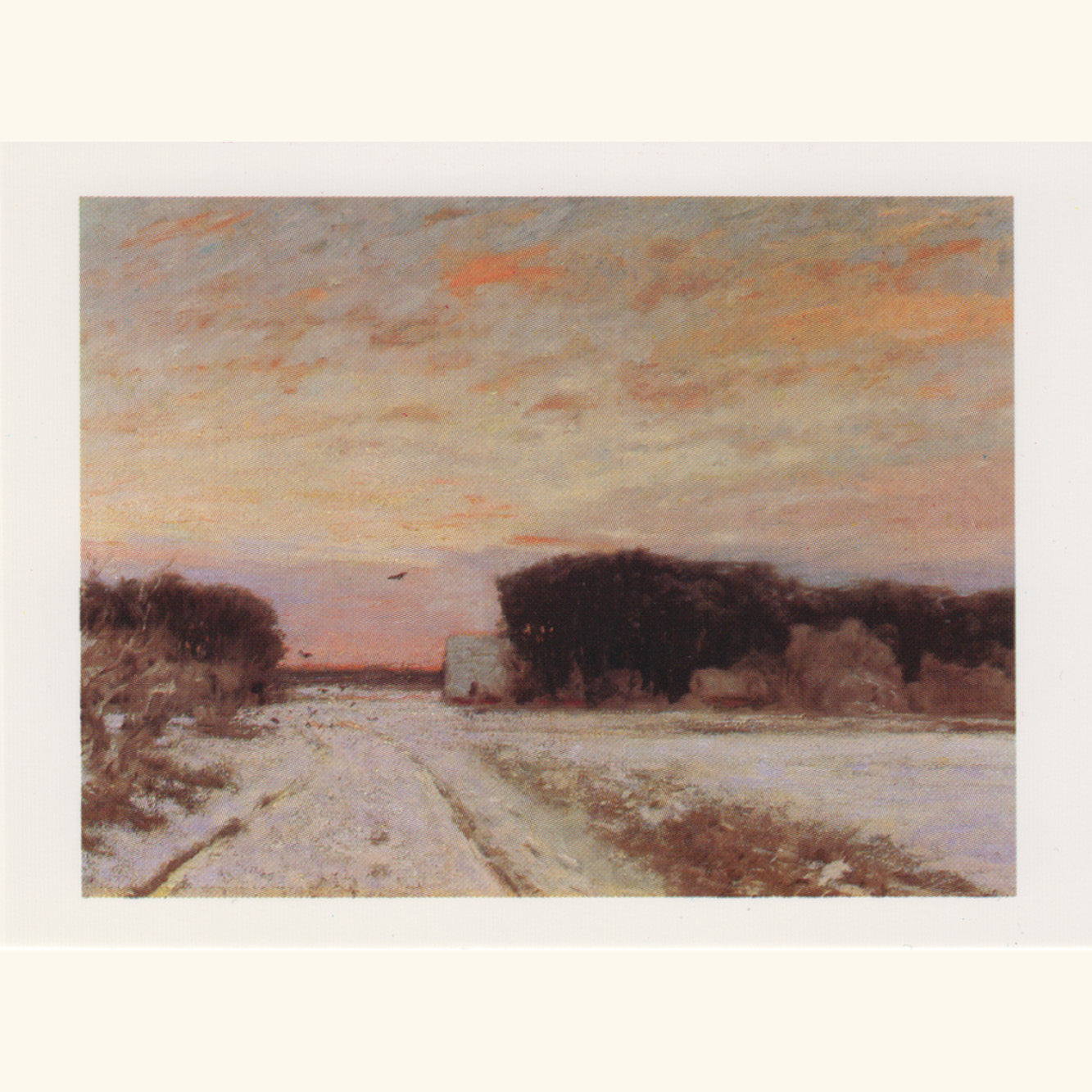 Hans am Ende - Winter in Worpswede - kl.Klappkarte 13-30