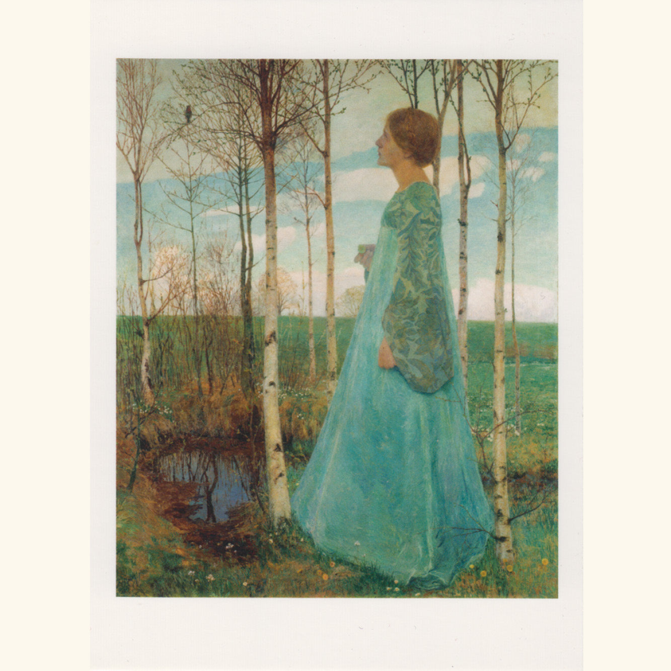 Heinrich Vogeler - Frühling - kl.Klappkarte 13-35
