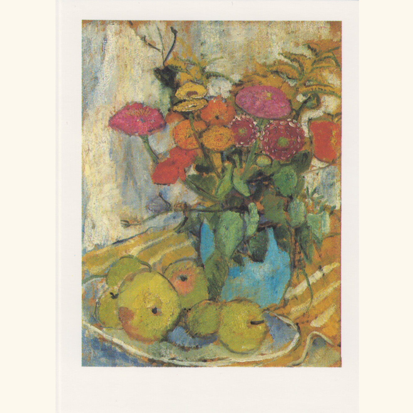 Lisel Oppel - Stilleben mit Blumen - kl.Klappkarte 13-6