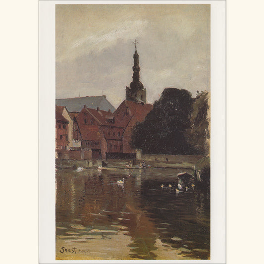 Otto Modersohn - Großer Teich bei Soest - Postkarte 148