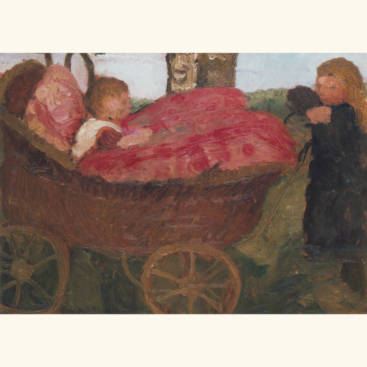 Paula Modersohn-Becker - Der Kinderwagen - Postkarte 150