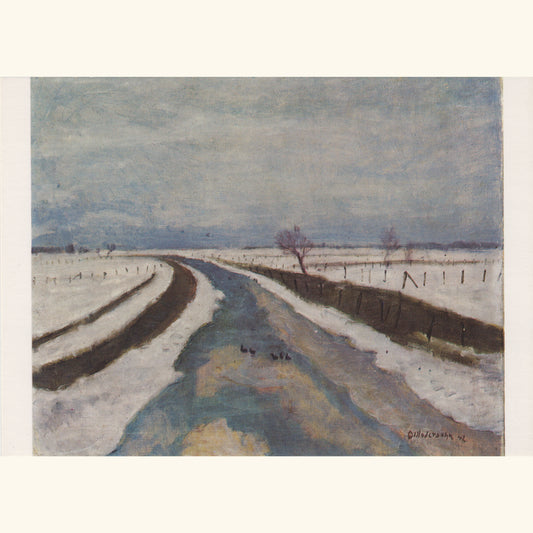 Otto Modersohn - Wümme im Winter - Postkarte 155