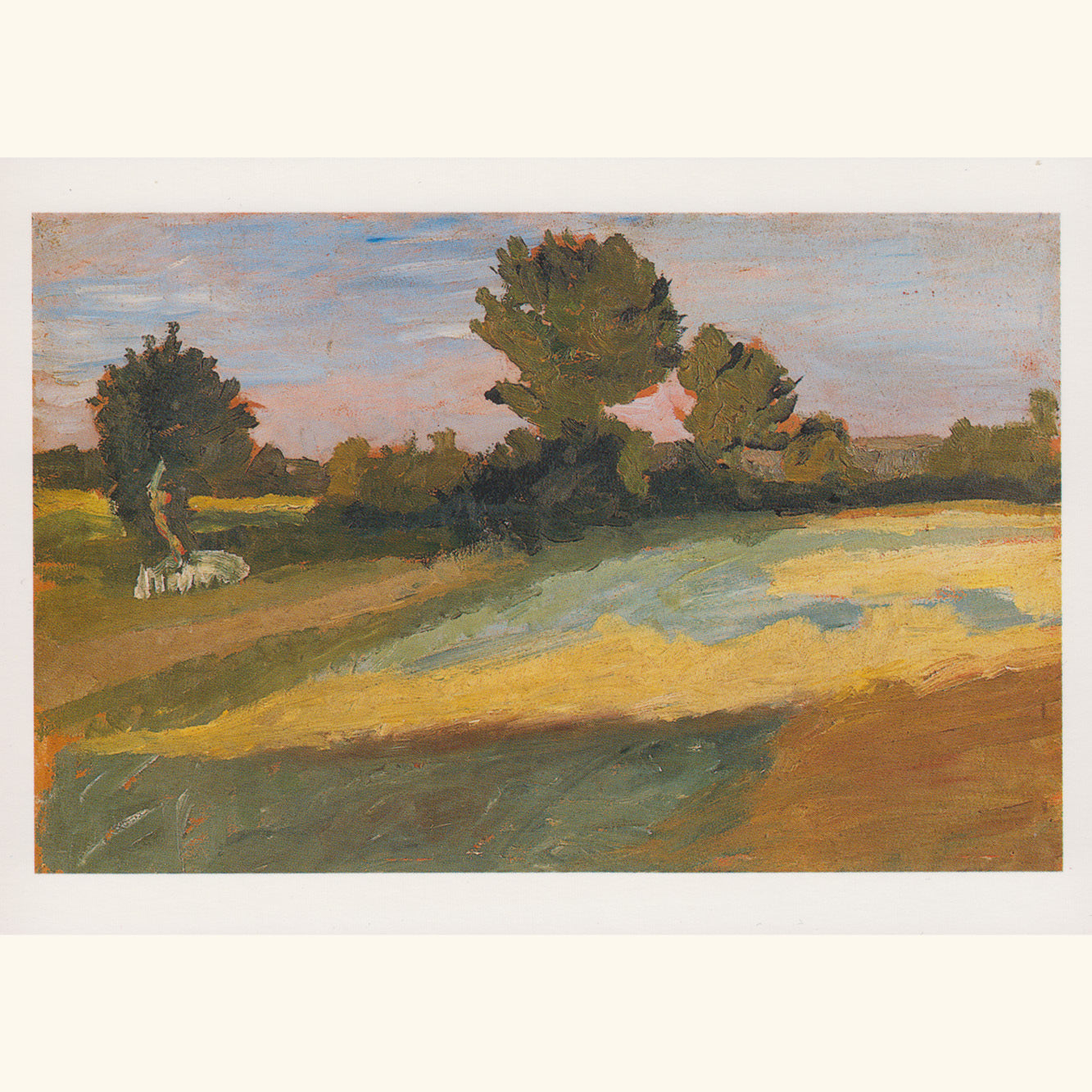 Paula Modersohn-Becker - Bäume und Felder im Moor - Postkarte 165
