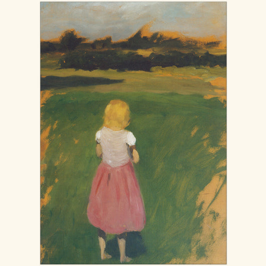 Hans am Ende - Mädchen auf der Wiese - gr.Druck 218B