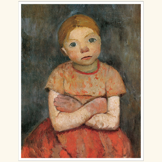 Paula Modersohn Becker - Mädchen mit verschränkten Armen - gr. Druck 252A
