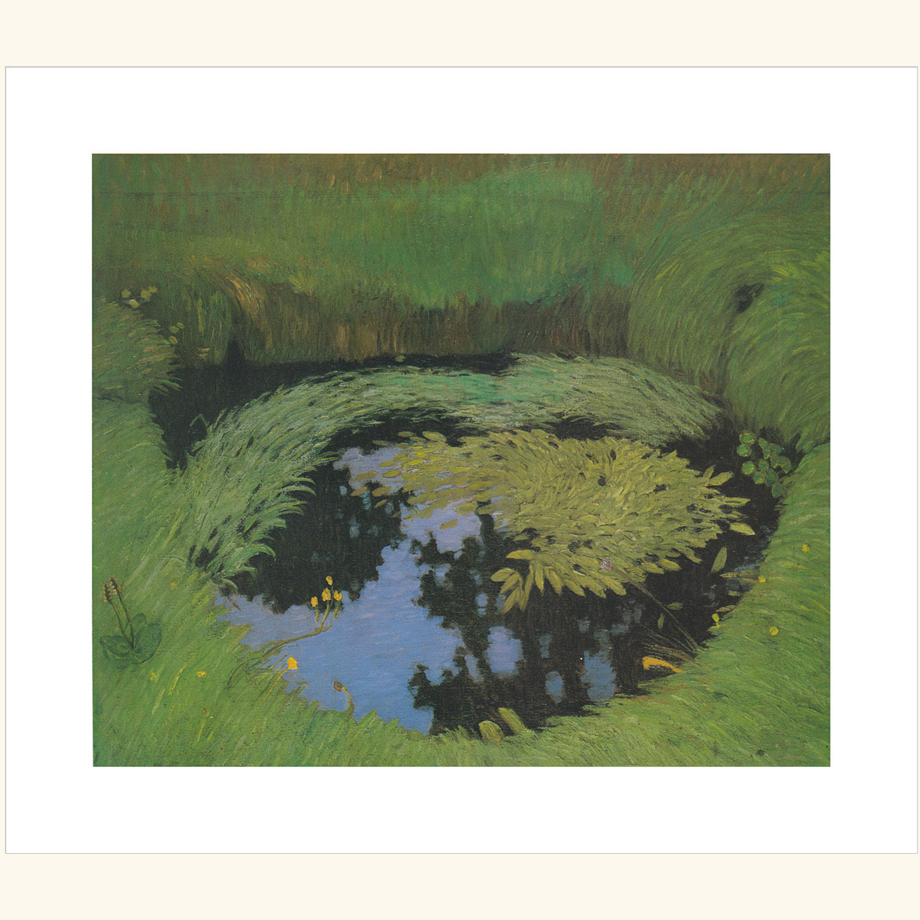 Otto Modersohn - Tümpel im Barkenhoffgarten - gr.Druck 275B