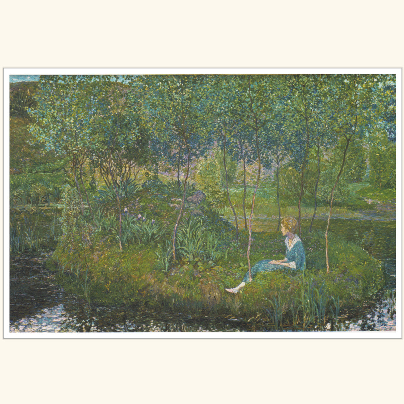 Heinrich Vogeler - Frühling im Garten des Barkenhoffs - gr.Druck 284A