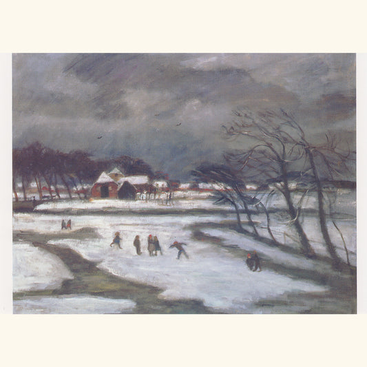 Otto Modersohn - Tauwetter (Blick aus dem Atelierfenster) - Postkarte 31