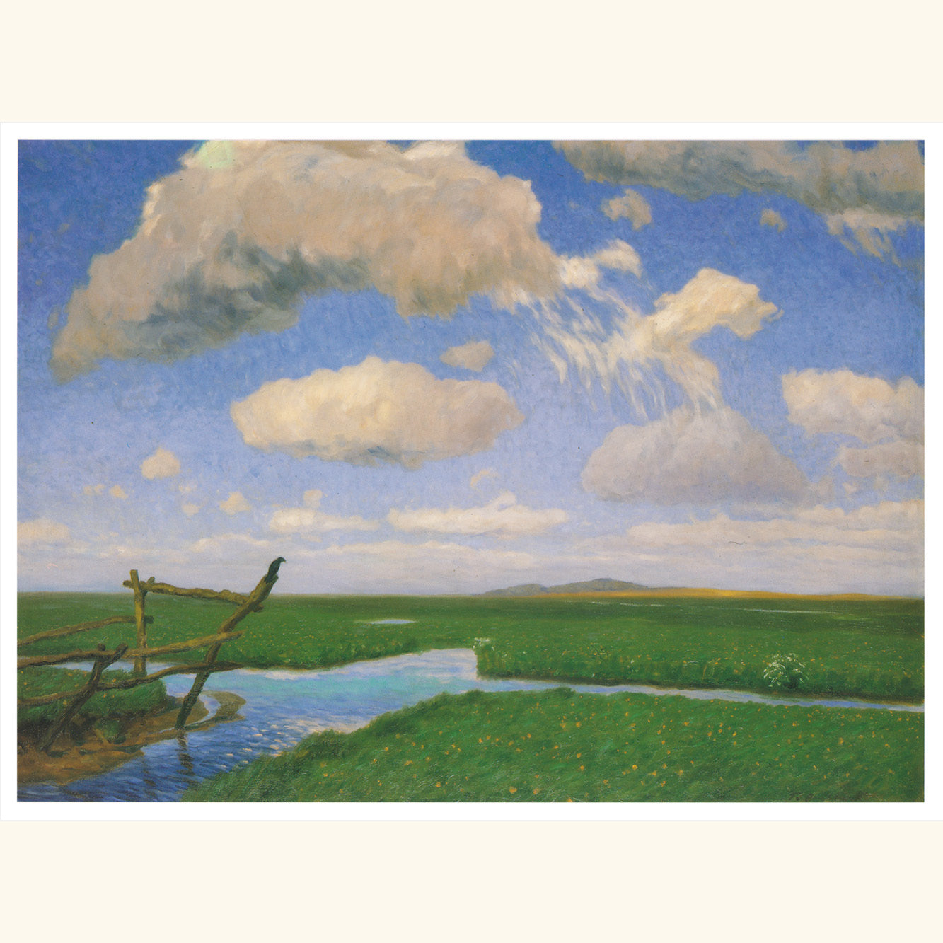 Fritz Overbeck - Sommertag in der Hamme-Niederung - kl.Druck 402