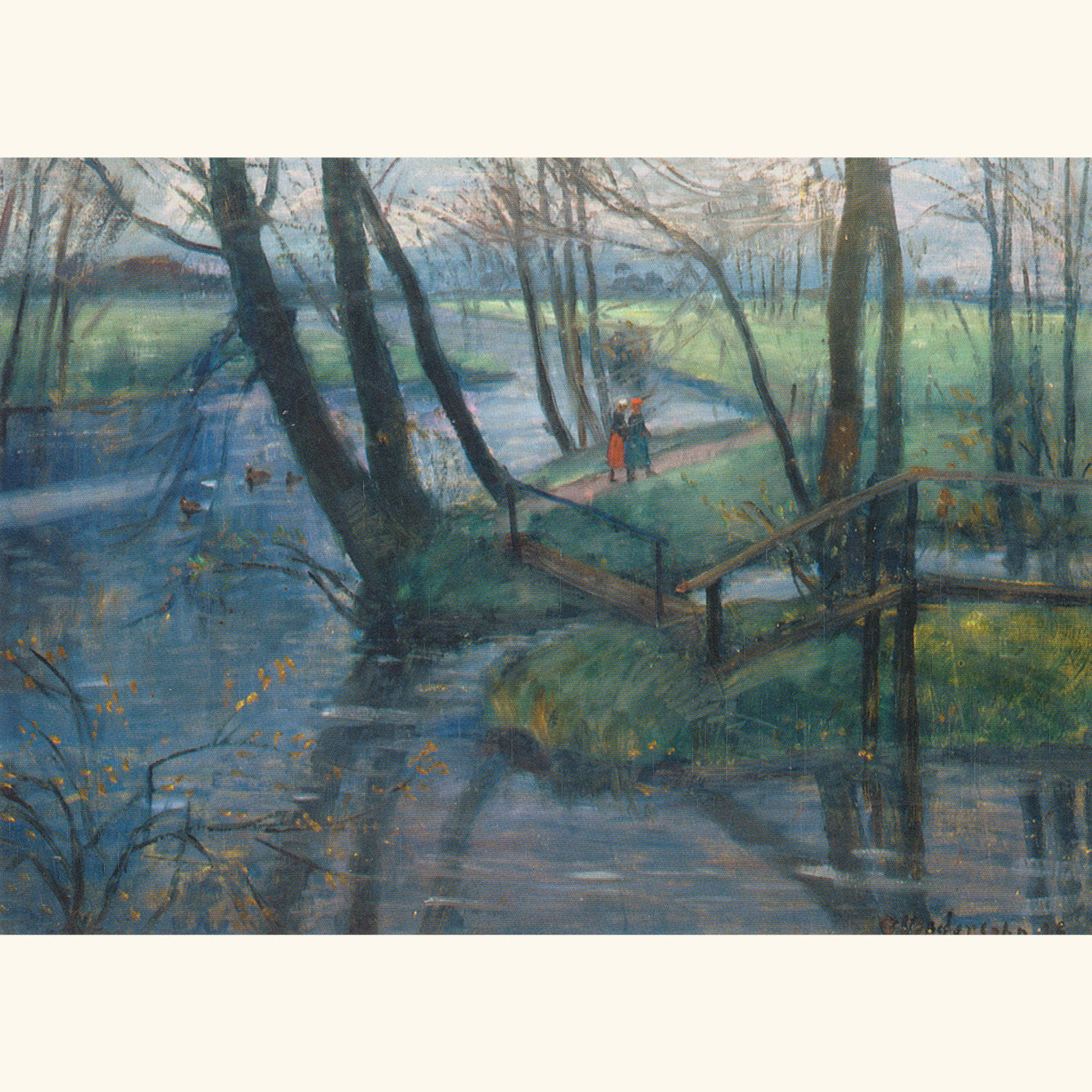 Otto Modersohn - Wümme (Bredmann) - Postkarte 42