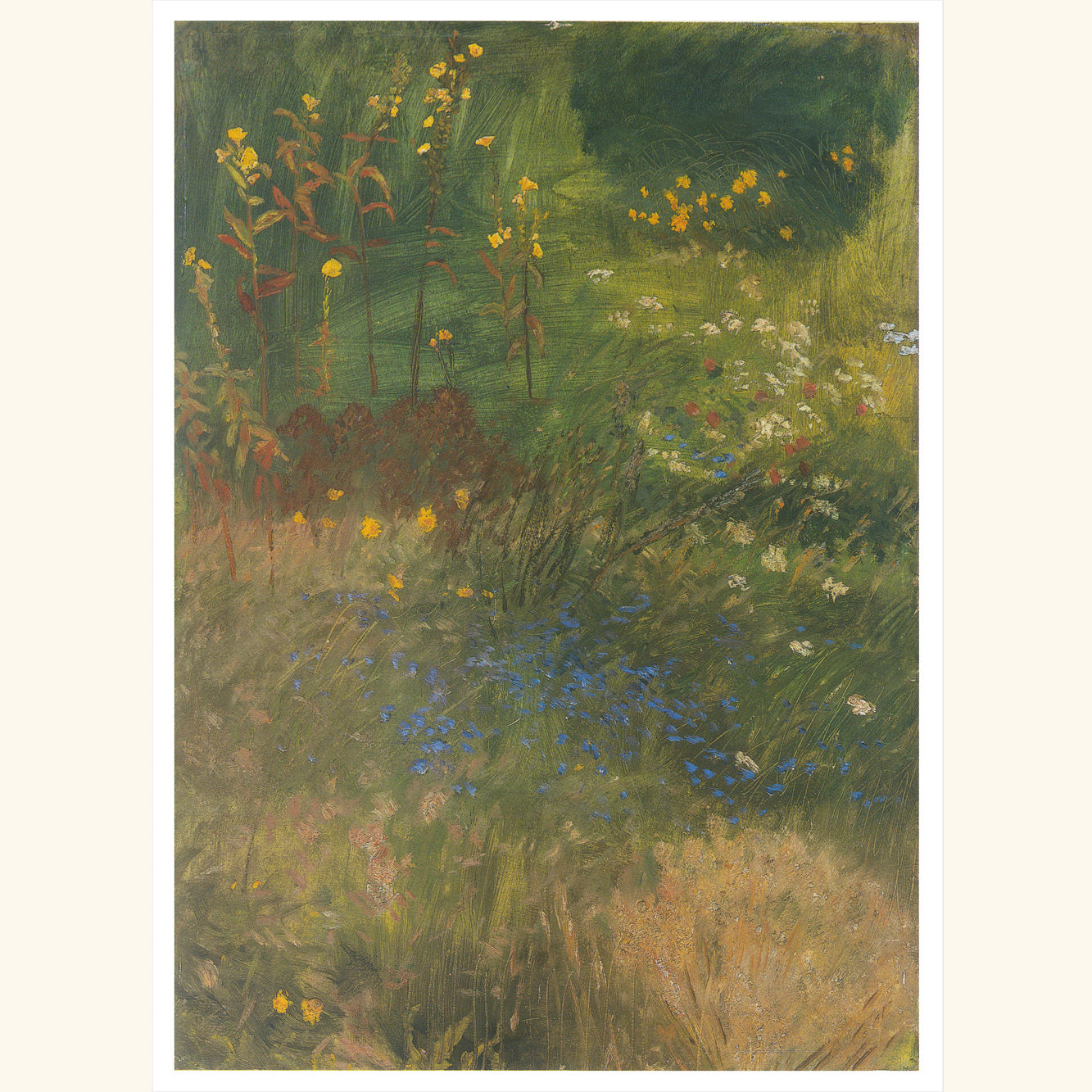 Otto Modersohn - Wiesengräser und Blumen - kl.Druck 427