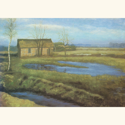 Emmy Meyer - Vorfrühlingsstimmung im Moor, um 1903 - Postkarte 507