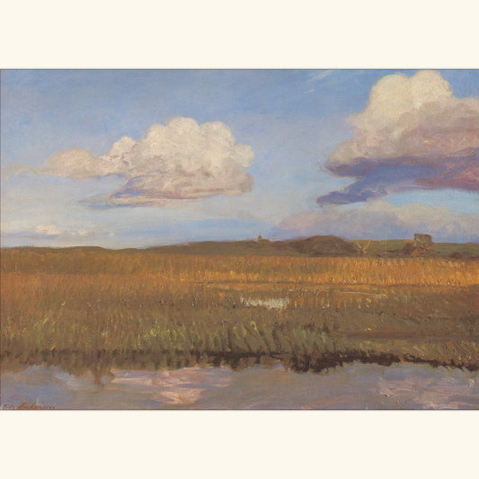 Fritz Mackensen - Blick von der Hamme zum Weyerberg - Postkarte 508