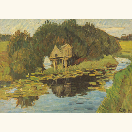 Otto Modersohn - Entenhaus an der Wümme, 1911 - Postkarte 512