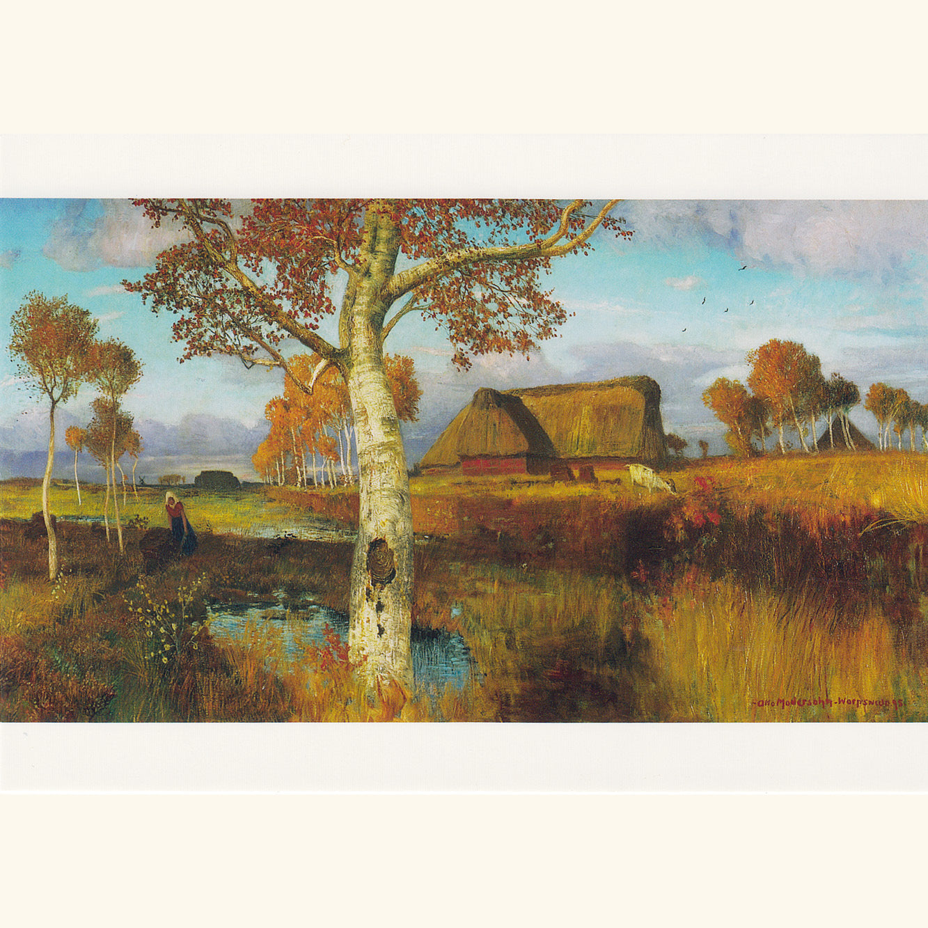 Otto Modersohn - Herbst im Moor - Postkarte 53