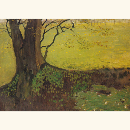 Otto Modersohn - Wiese mit Baumstamm, 1902 - Postkarte 530