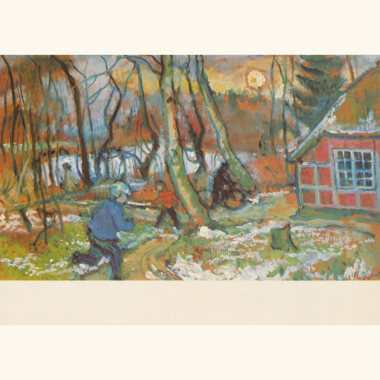 Lisel Oppel - Winterabend, um 1950 - Postkarte 543